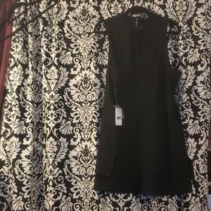 Black high low dress by free people